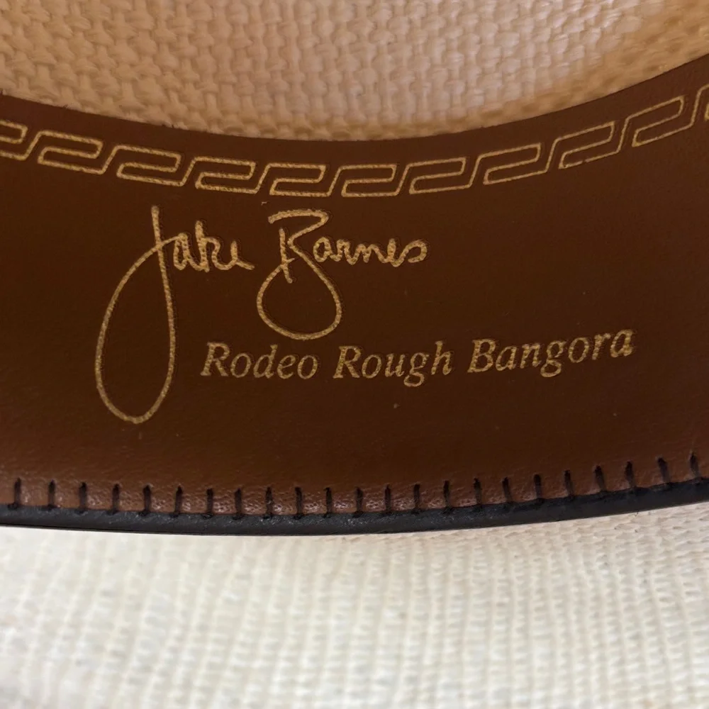 Rodeo Rough Woven Cowboy Hat Cream w/ Black Trim by Bailey